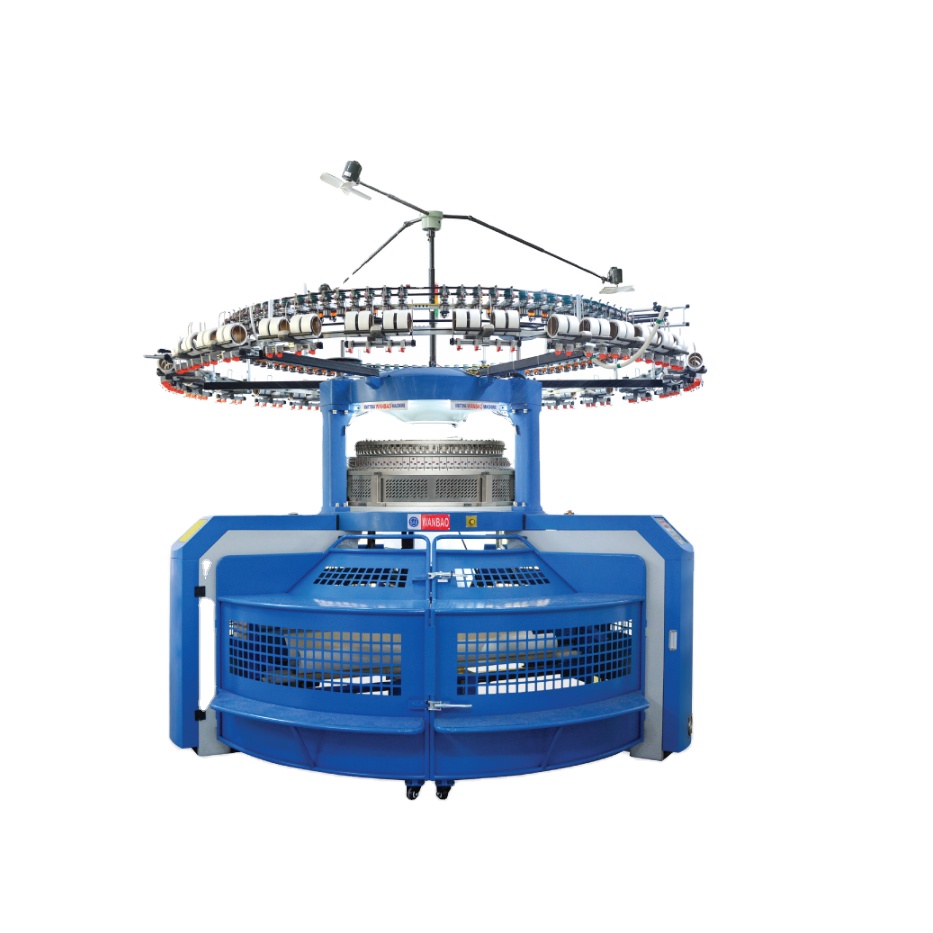 Double/single jersey jacquard open width circular knitting machine